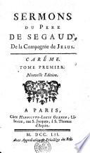 Sermons du Père Segaud. Carême