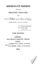 Sermons et prières pour les dimanches ordinaires