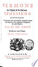 Sermons sur l'Epitre de St. Paul aux Ephesiens