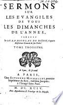 Sermons Sur Les Evangiles De Tous Les Dimanches De L'Année
