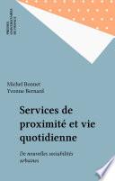 Services de proximité et vie quotidienne
