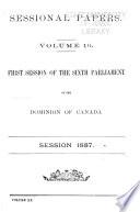 Sessional Papers of the Parliament of the Dominion of Canada