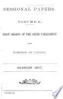 Sessional Papers of the Parliament of the Dominion of Canada