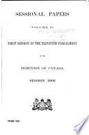 Sessional Papers of the Parliament of the Dominion of Canada