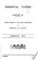 Sessional Papers of the Parliament of the Dominion of Canada