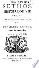 Sethos, histoire ou Vie tirée des monumens anecdotes de l'ancienne Egypte