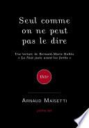 Seul, comme on ne peut pas le dire
