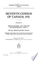 Seventh Census of Canada, 1931: Merchandising and services