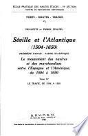Séville et l'Atlantique, 1504-1650: Tables statistiques (1504-1650) 2 v