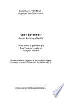 Sexe et texte