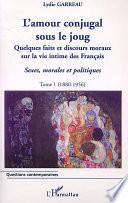 Sexes, morales et politiques