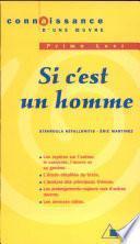 Si c'est un homme