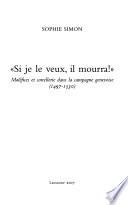 Si je le veux, il mourra!