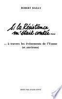 Si la Résistance m'était contée