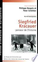 Siegfried Kracauer, penseur de l'histoire