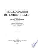 Sigillographie de l'Orient latin