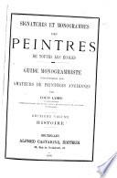 Signatures et monogrammes des peintres de toutes les écoles