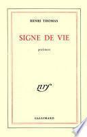 Signe de vie