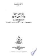 Signe(s) d'amante