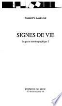 Signes de vie