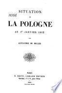 Situation de la Pologne au 1 er janvier 1855