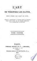 “L'”art de vérifier les dates, depuis l'année 1770 jusqu'à nos jours