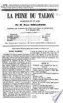 “La” peine du talion