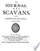 “Le” Journal des scavans ... [Annee 1665-1732]