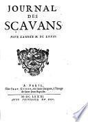 “Le” Journal des scavans ... [Annee 1665-1732]