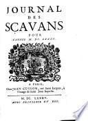 “Le” Journal des scavans ... [Annee 1665-1732]