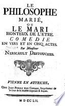 “Le” Philosophe Marié, Ou Le Mari Honteux De L'Etre