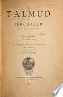 “Le” Talmud de Jérusalem