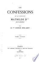 “Les” confessions de la Comtesse Mathilde D*** (de Florence)