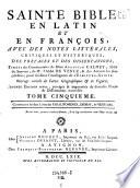 “Les” deux Livres des Paralipomenes, Esdras, & Néhémias