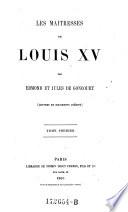 “Les” maitresses de Louis XV.