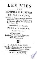 “Les” vies des hommes illustres de Plutarque