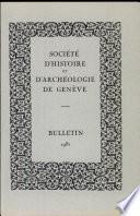 Societe D'Histior et D'Archeologie de Geneve
