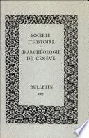 Societe D'Histoire et D'Archelogie de Geneve