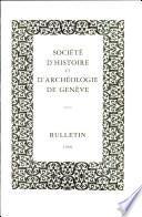 Societe D' Histoire et D' Archeologie de Geneve