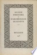 Societe D' Histoire et D' Archeologie de Geneve