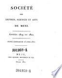 Societe des lettres, sciences et arts de Metz