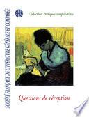 Société française de littérature générale et comparée - Questions de réception