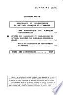 Sociétés et fournisseurs d'Afrique noire