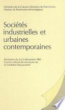 Sociétés industrielles et urbaines contemporaines