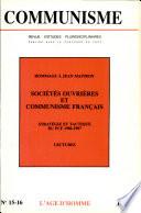 Sociétés Ouvrières - Communisme Français