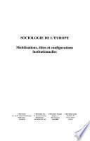 SOCIOLOGIE DE L'EUROPE (n°38-39)