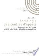 Sociologie des centres d'appels