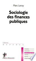 Sociologie des finances publiques