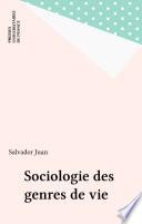 Sociologie des genres de vie