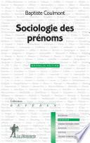 Sociologie des prénoms